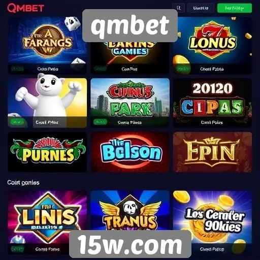 Panorama dos jogos disponíveis no site qmbet